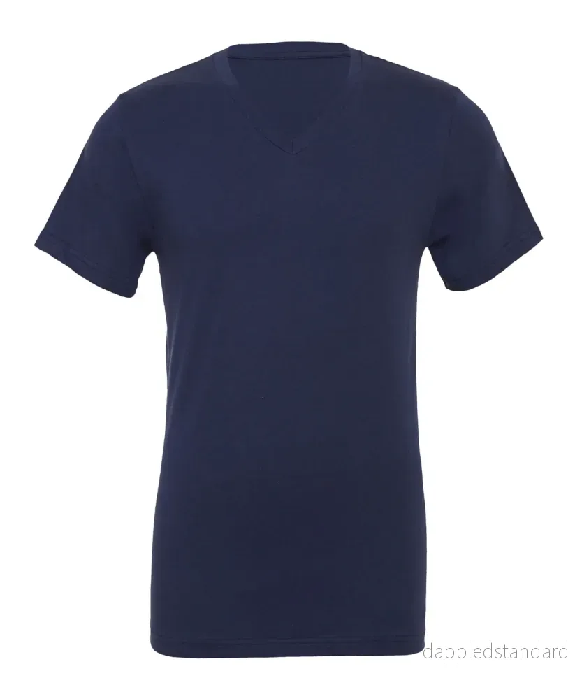 Unisex V-Neck Jersey T-Shirt - Bild 3