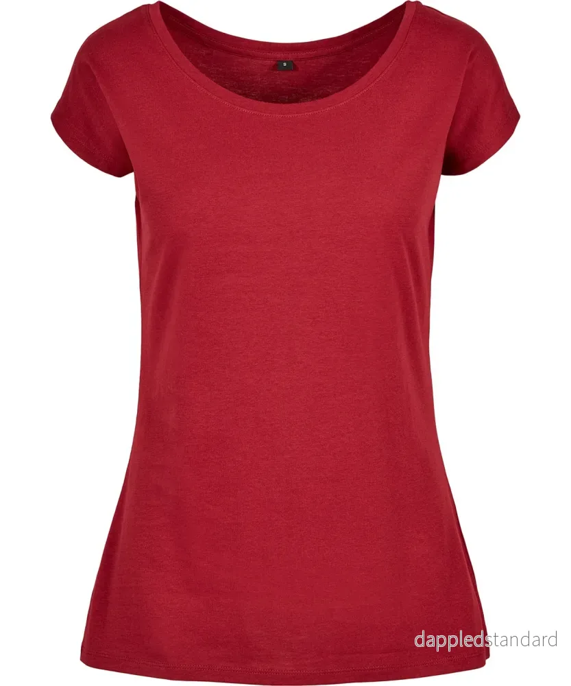 Wide Neck T-Shirt - Dam - Bild 3