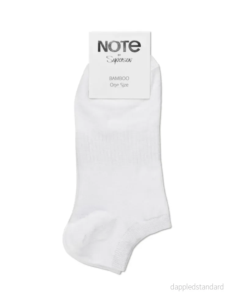 White Note Sneakers Sock för kvinnor