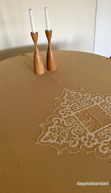VIVI Bordsduk Broderad Bomull/Linne - Bild 2