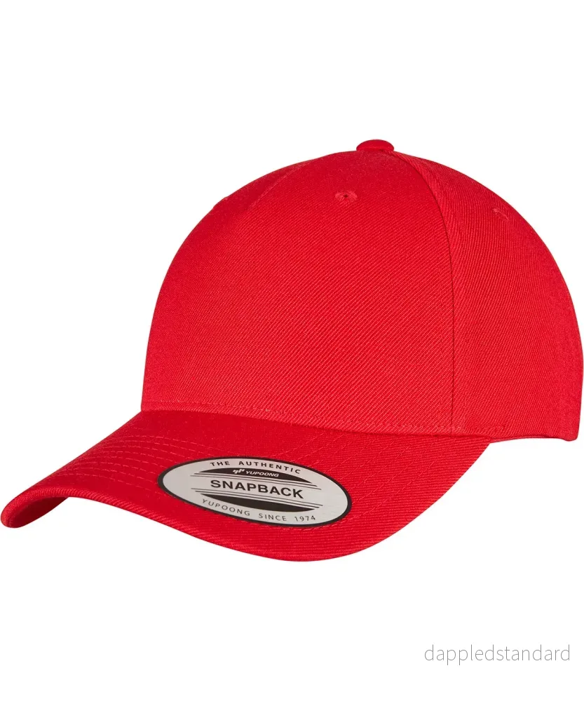 YP Klassisk 5-panel premium snapback keps med böjd visir YP Klassisk 5-panel premium snapback keps med böjd visir