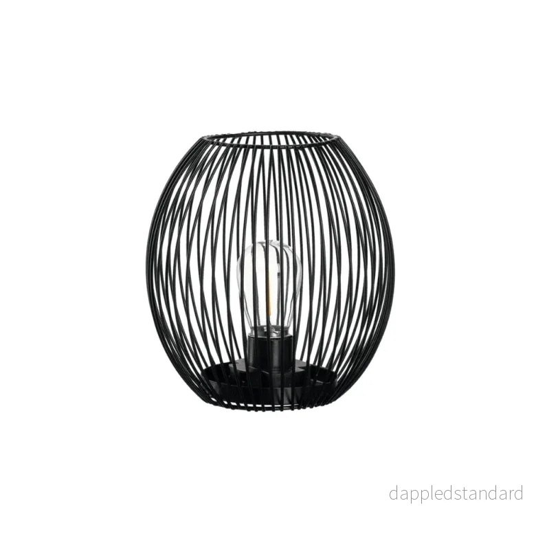 Casolare Lanterna 18 cm Svart med LED