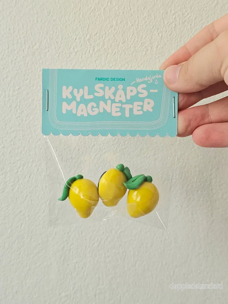 (PRE-ORDER) Kylskåpsmagneter – Citroner