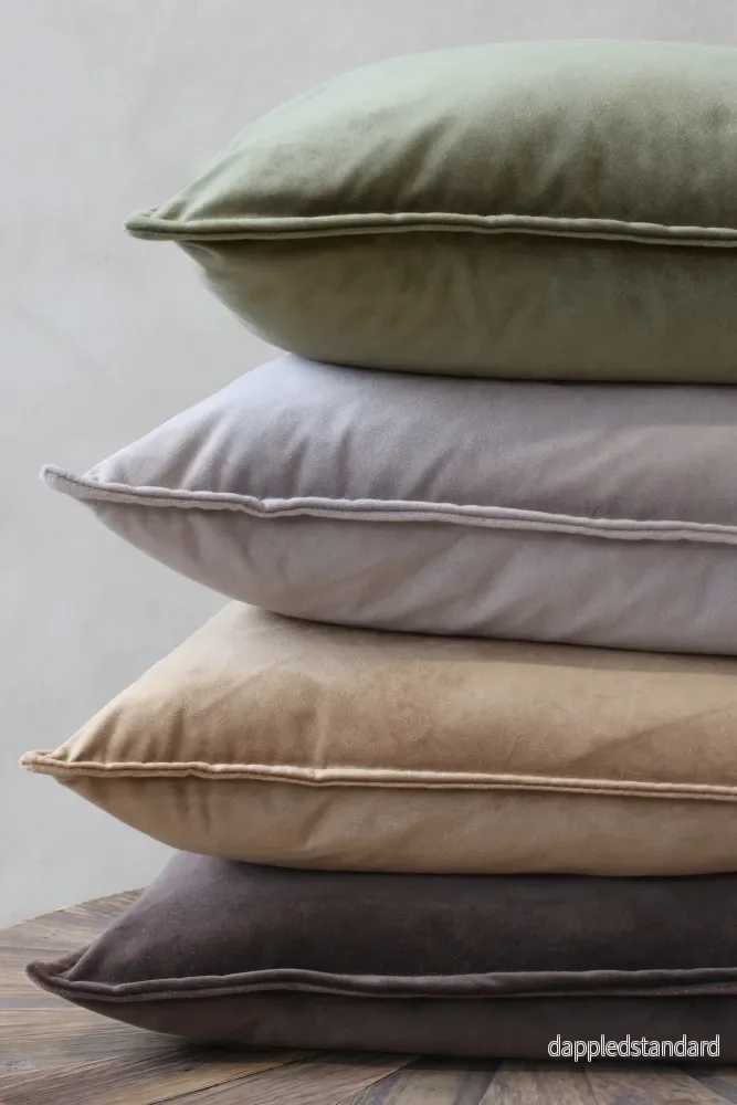 Sammetskuddfodral Grå, 2-pack - Bild 3