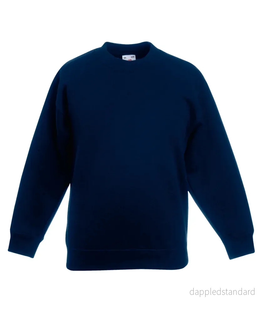 Fruit Of The Loom - Premium-sweatshirt med set-in för barn - Bild 3