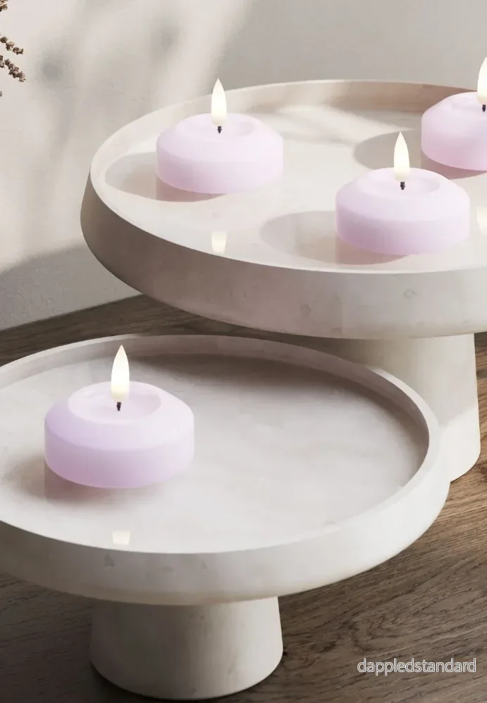 LED Flytande Värmeljus 6,1 cm Lavendel 2-pack - Bild 2