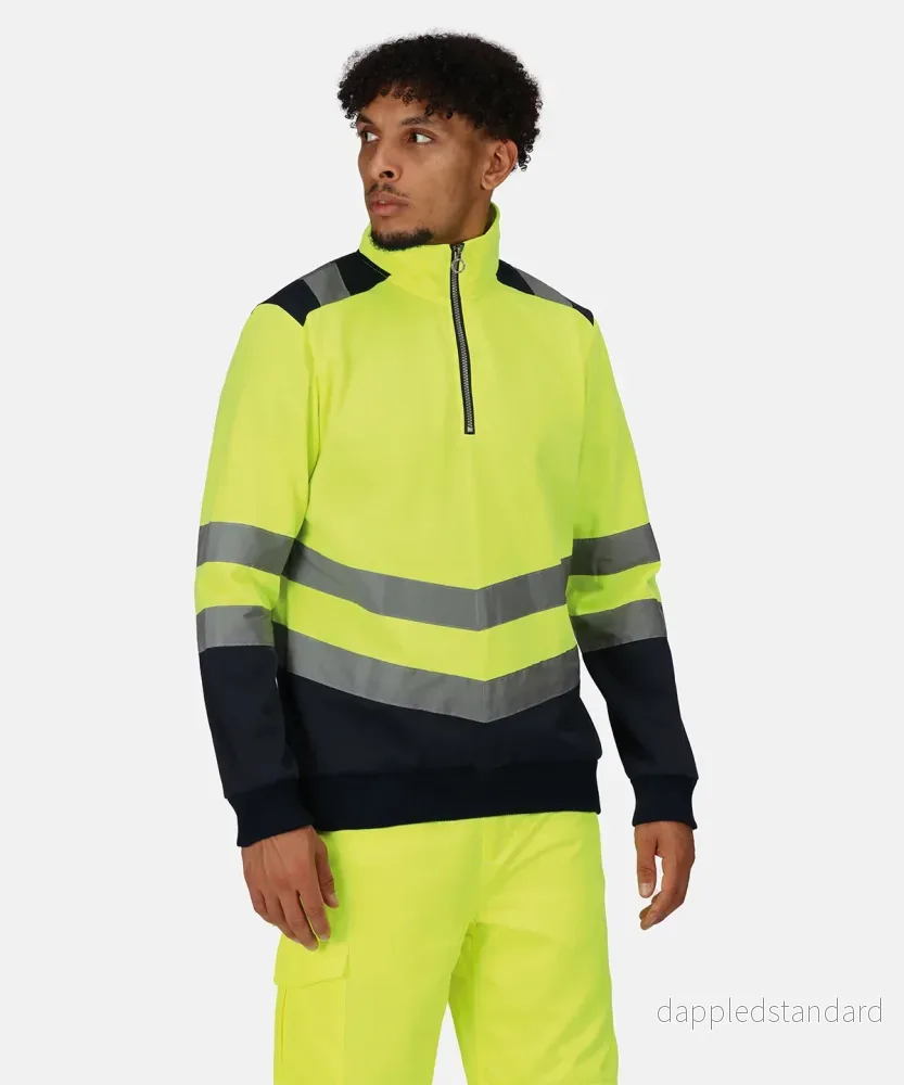 Pro hi-vis – sweatshirt med dragkedja Pro hi-vis – sweatshirt med dragkedja