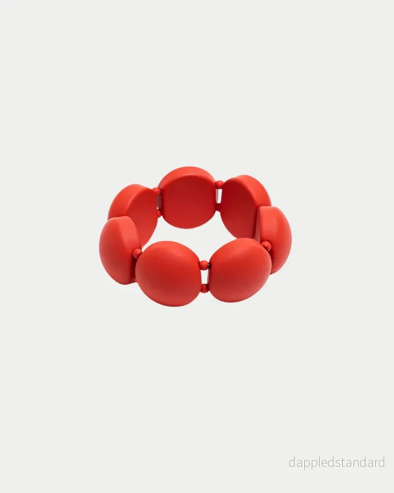 bow19 armband elastisk röd