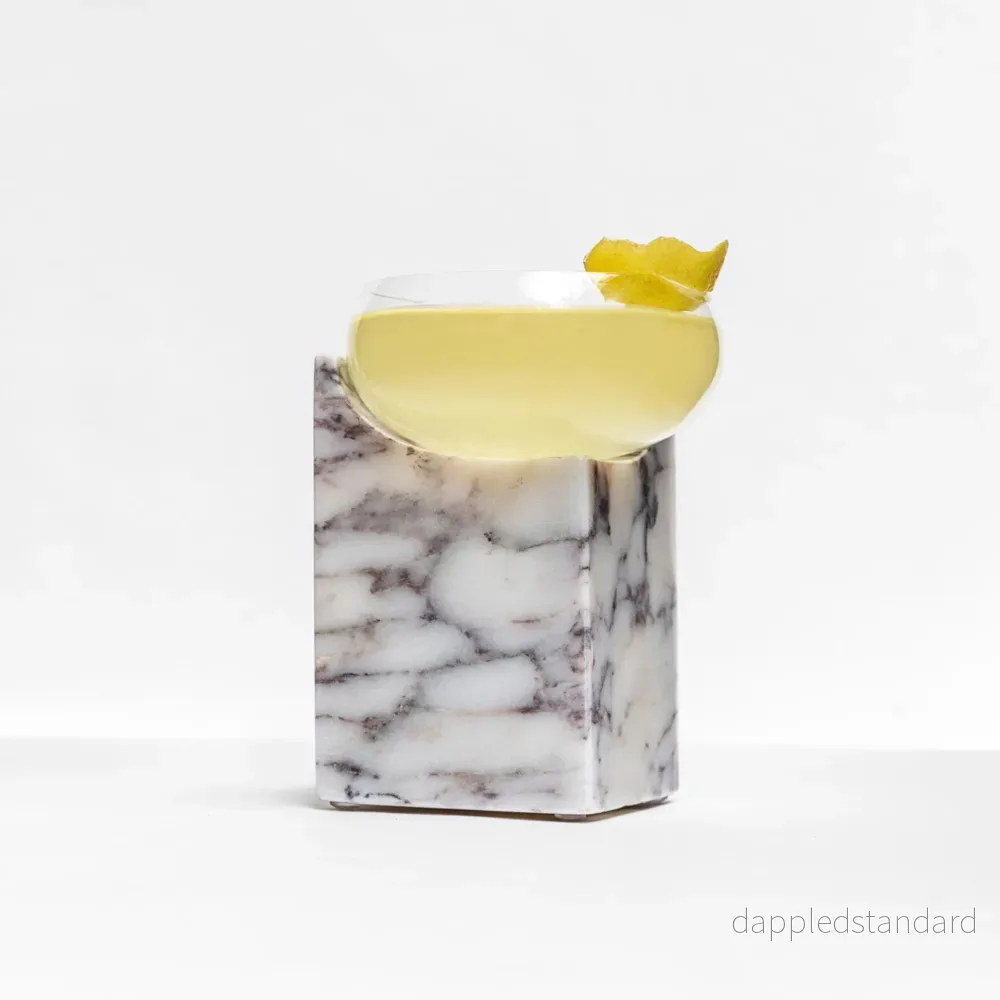 CLIFFHANGER COCKTAILGLAS - CALACATTA VIOLA MARMOR