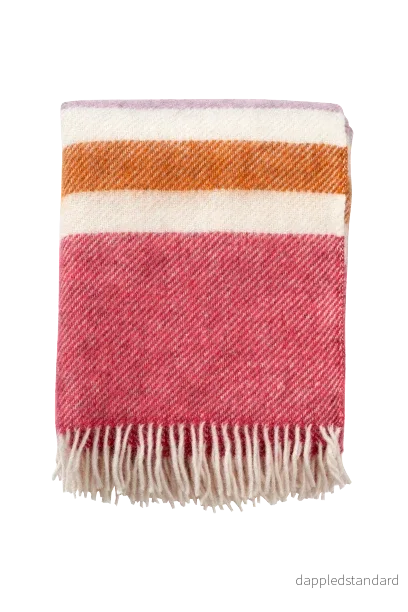 Gotland Stripe Cerise KLIPPAN YLLEFABRIK Gotland Stripe Cerise KLIPPAN YLLEFABRIK