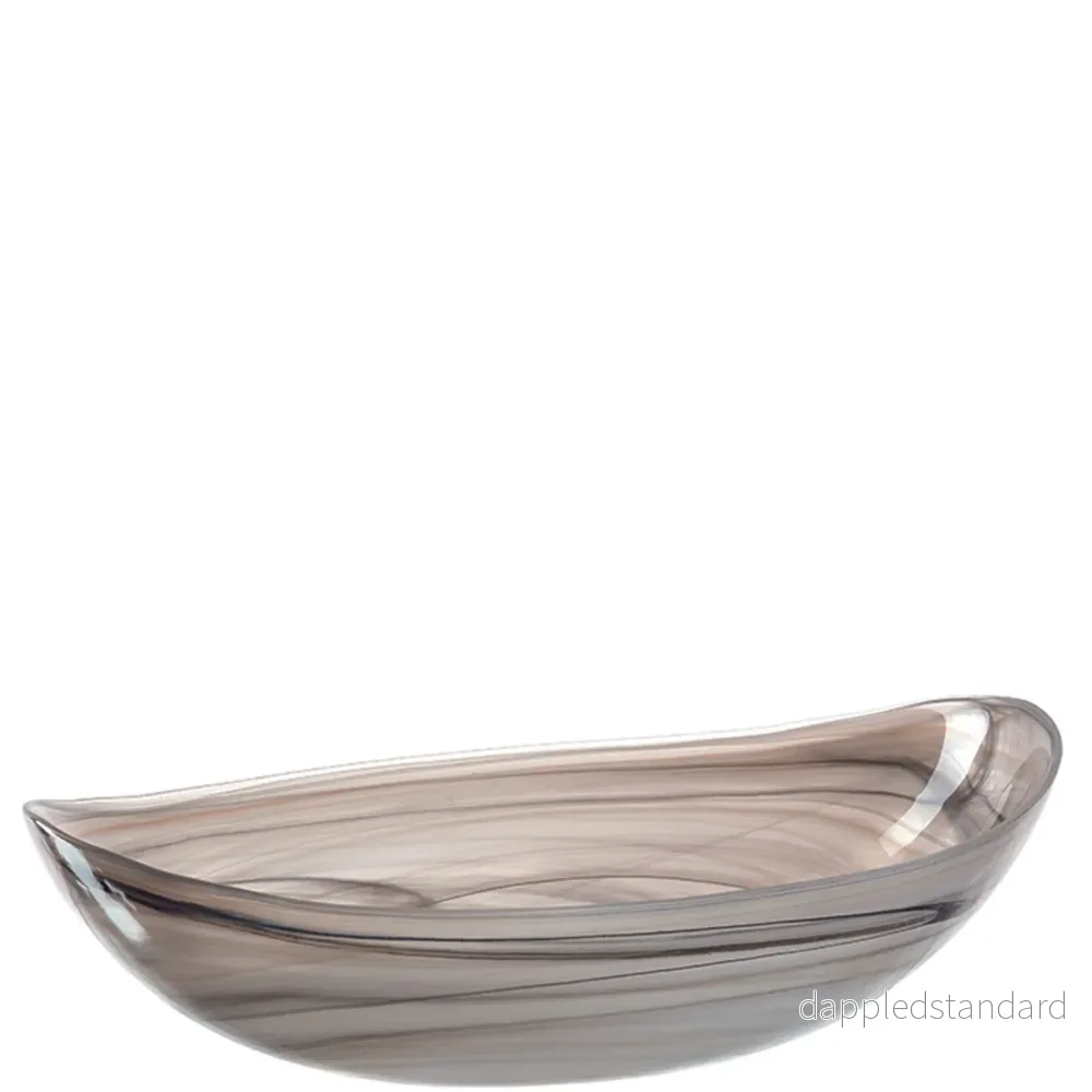 Skål Oval 32 beige alabastro