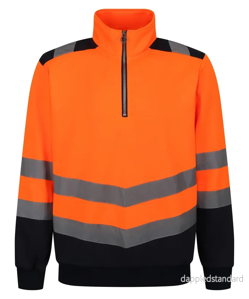 Pro hi-vis - sweatshirt med dragkedja - Bild 2