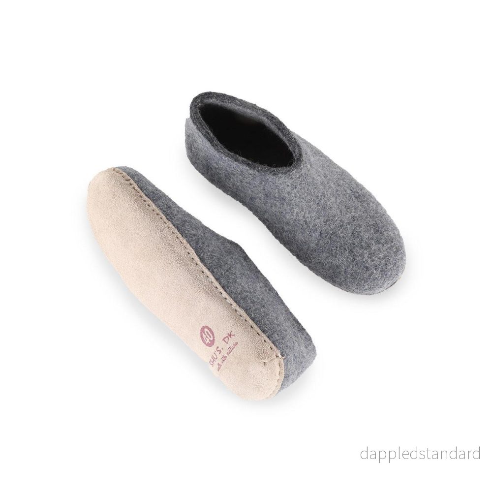 Ullskor (100% ren ull) - Modell Denim med mockasula - Bild 2