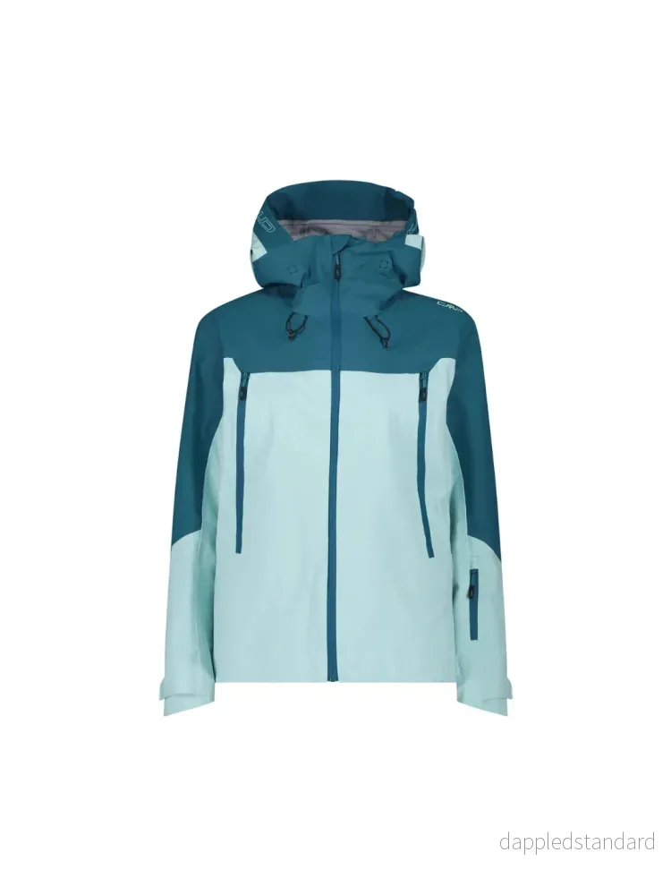 CMP Turkis Fix Hood 3-Layer Dame Skijakke