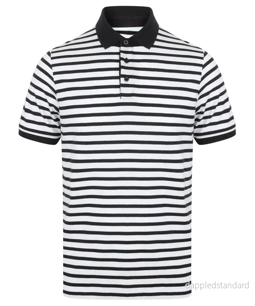 Striped Jersey Polo - Bild 3