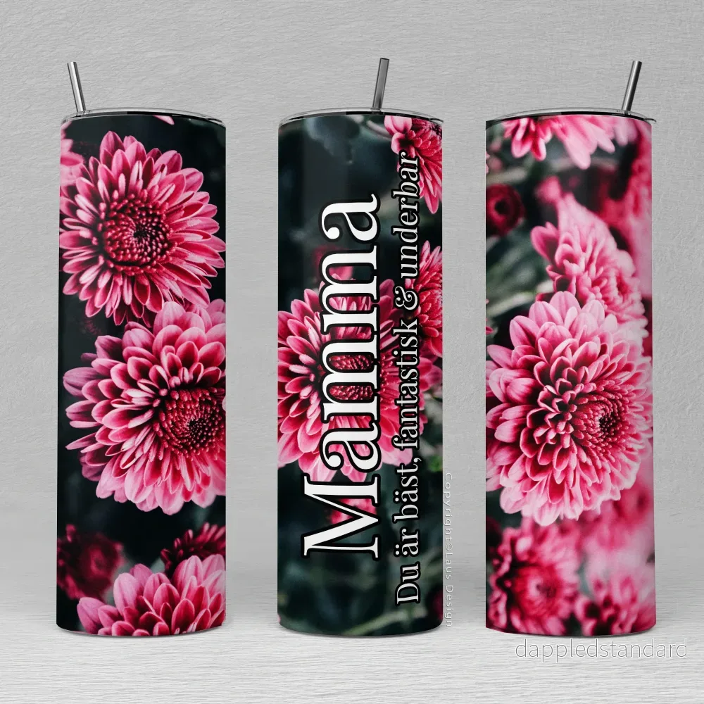 Termos | Floral | Valfri text