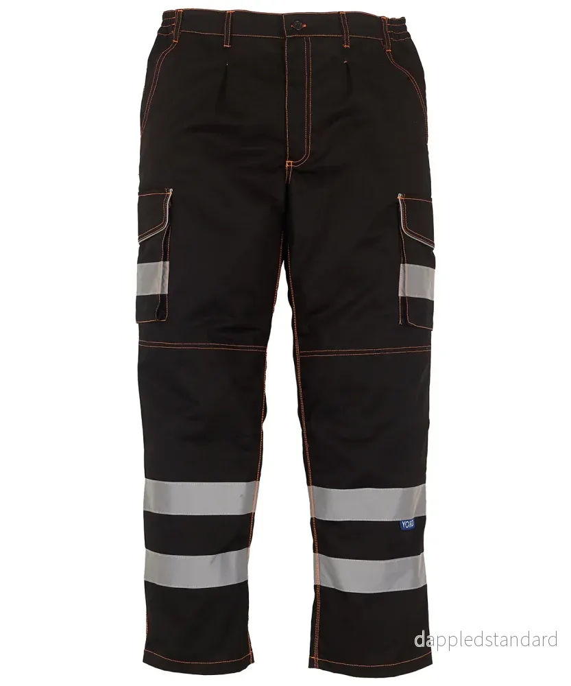 Cargobyxa i polycotton med knäskyddsfickor - Bild 2