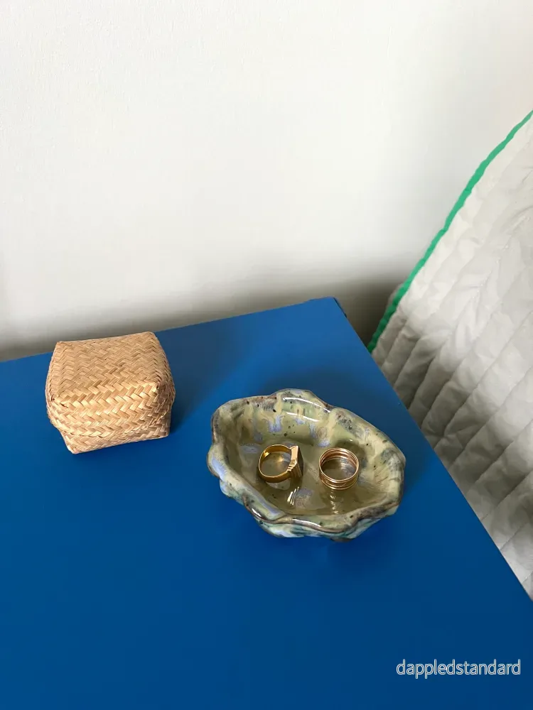 Blombruden ostronskål turkos - Bild 2