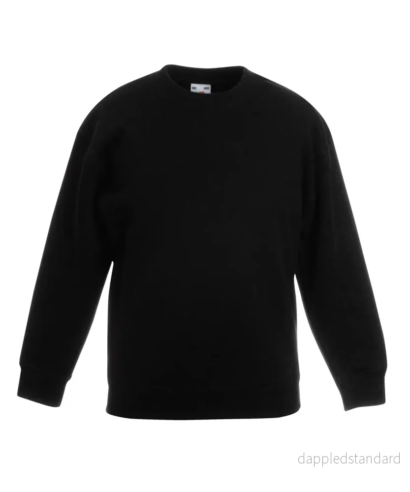 Fruit Of The Loom - Premium-sweatshirt med set-in för barn - Bild 2