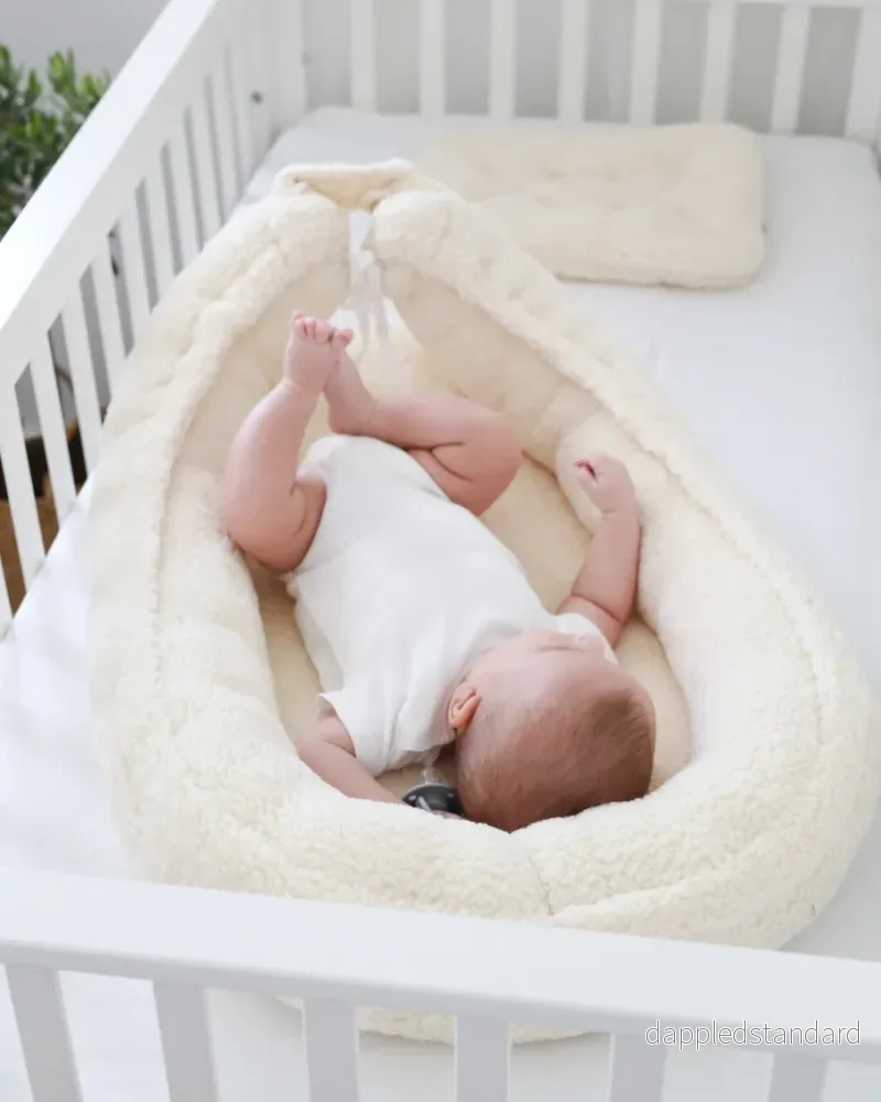 Teddy babynest - creme - Beställningsvara! - Bild 2