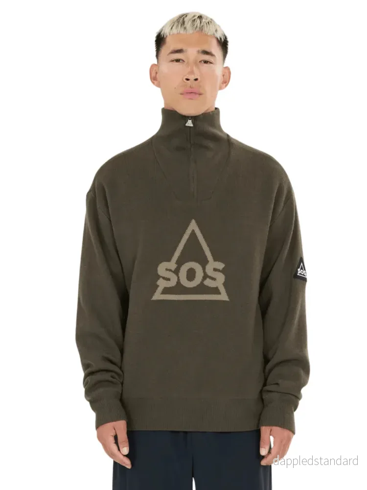 SOS Tignes Windbreaker Armygrøn - Bild 3
