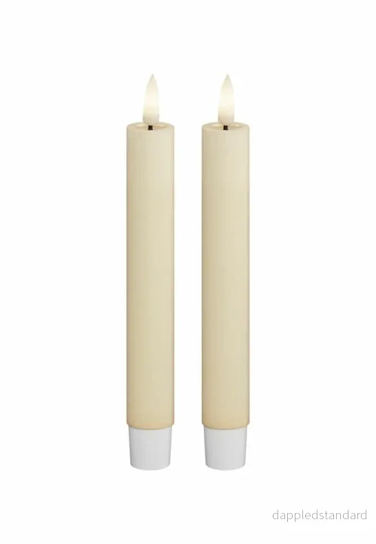 LED Kronljus 2,2x15 cm Cream 2-pack