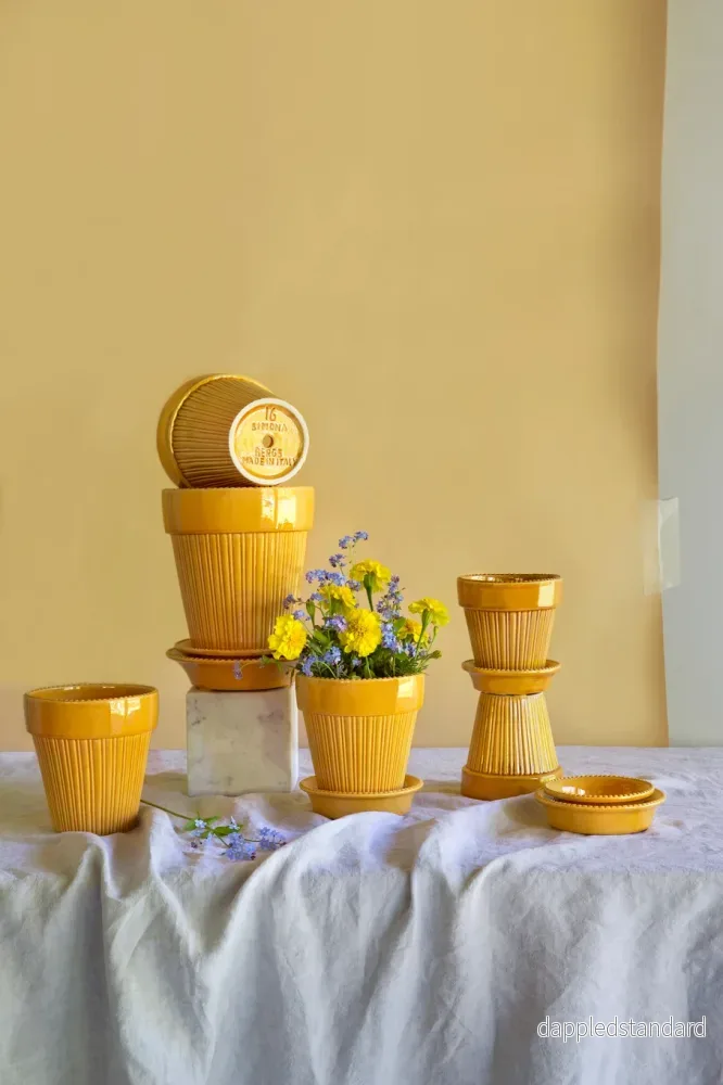 Simona glaserad amber yellow - Bild 2