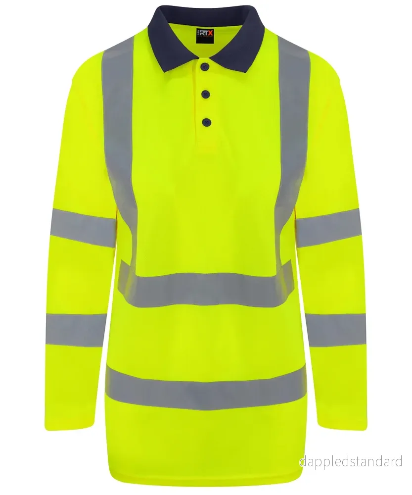 High Vis Long Sleeve Polo - Bild 3