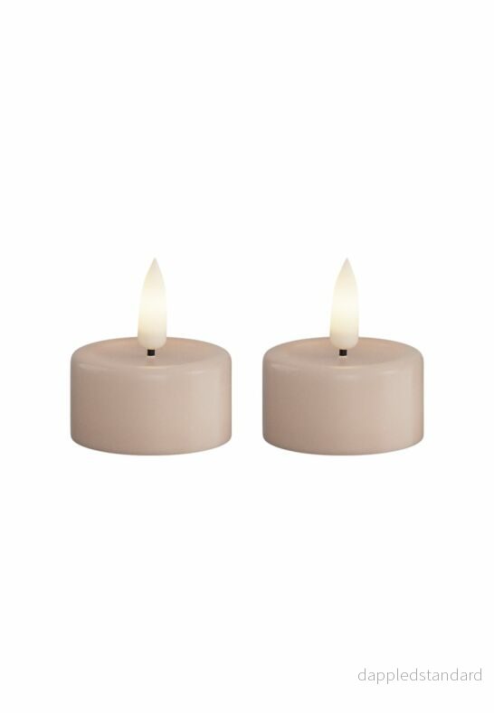 LED Värmeljus 4x4,5 cm Rosa 2-pack