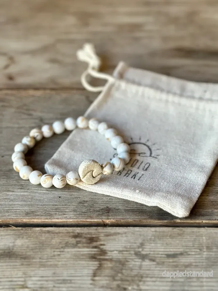 Armband Howlit och keramik - Bild 3