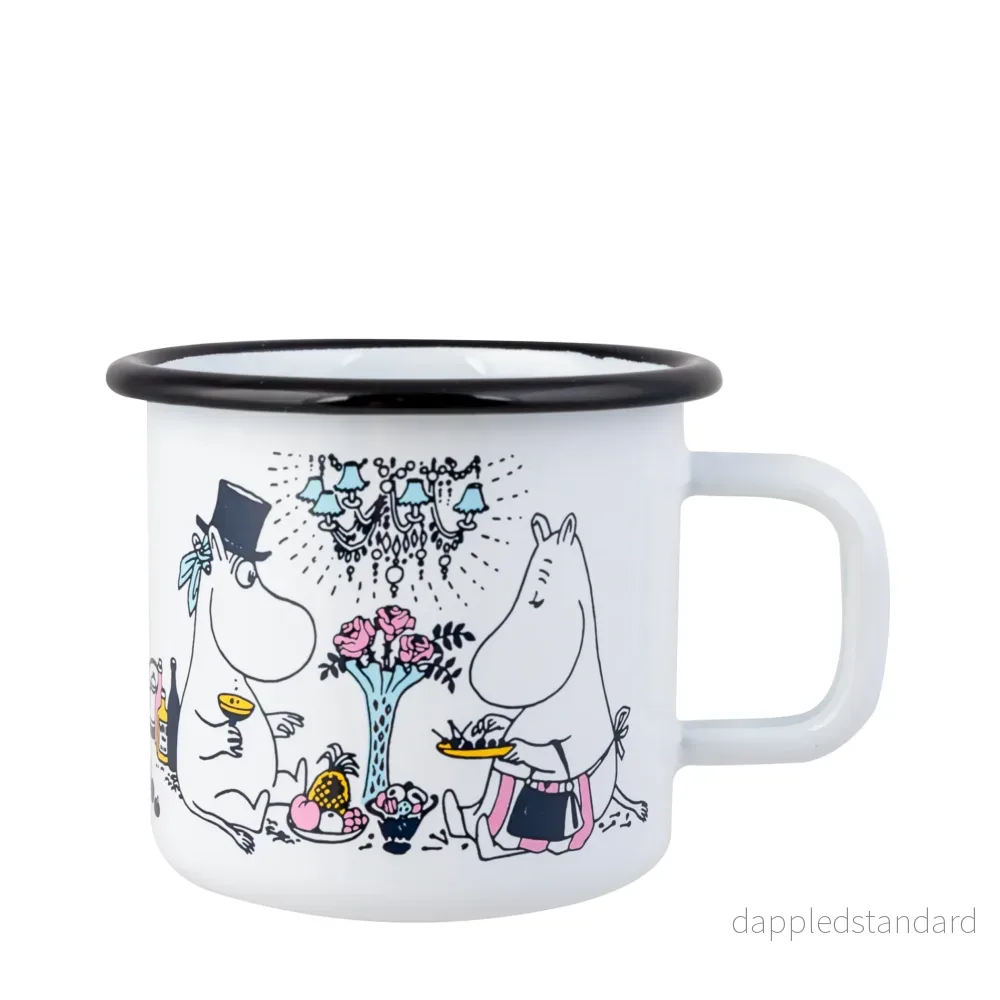 Moomin Enamel Mug Date Night 37 cl Moomin Enamel Mug Date Night 37 cl
