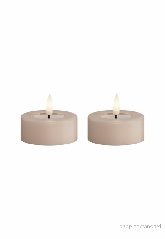 LED Värmeljus 6x4,5 cm Rosa 2-pack