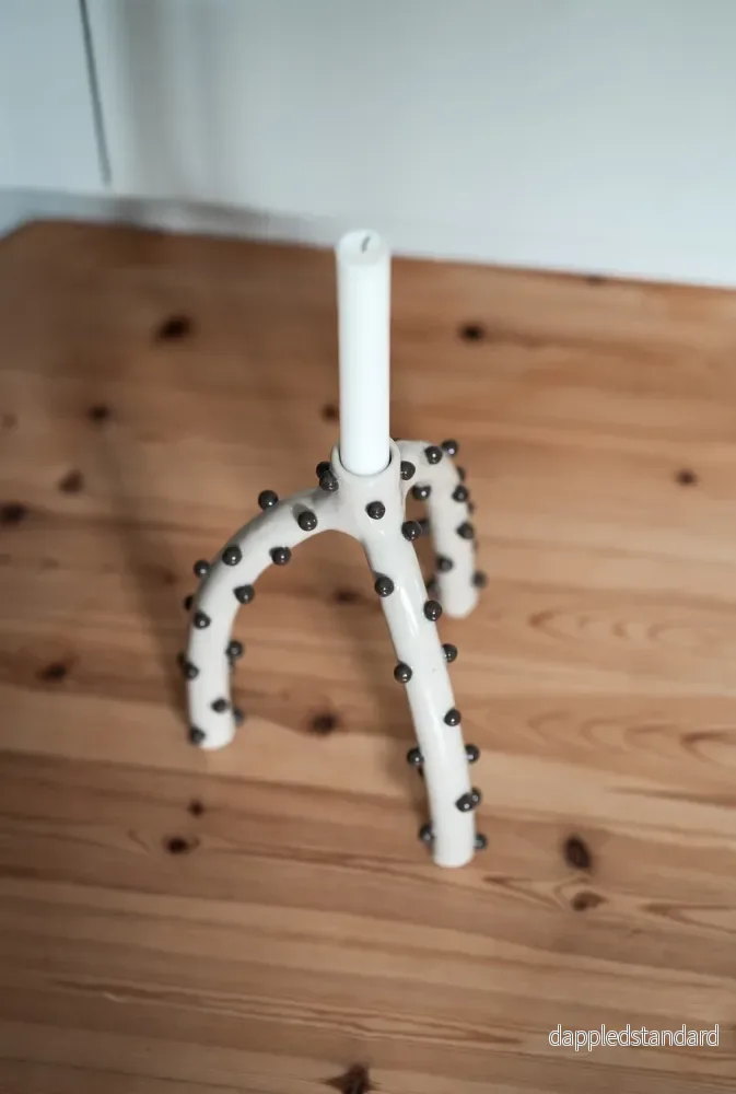 Ljusstake Spe bruna pärlor - Bild 3