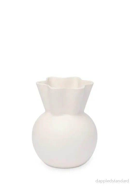 Vas Eva Stoer Nielsen 14 cm Vit