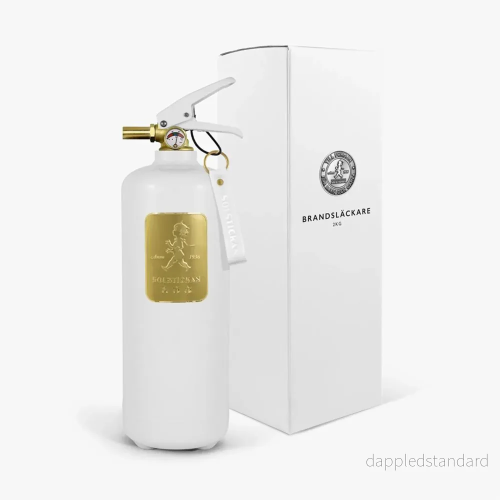 Fire extinguisher 2kg White / Gold Fire extinguisher 2kg White / Gold