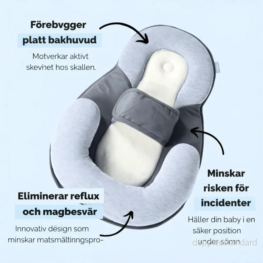 LillVila™ | Anti-reflux- Och Kolikvagga för Bebisar - Bild 2