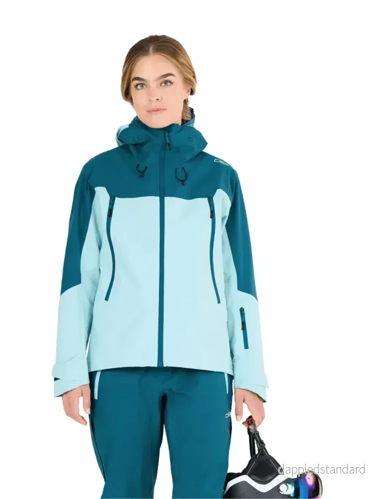 CMP Turkis Fix Hood 3-Layer Dame Skijakke - Bild 2