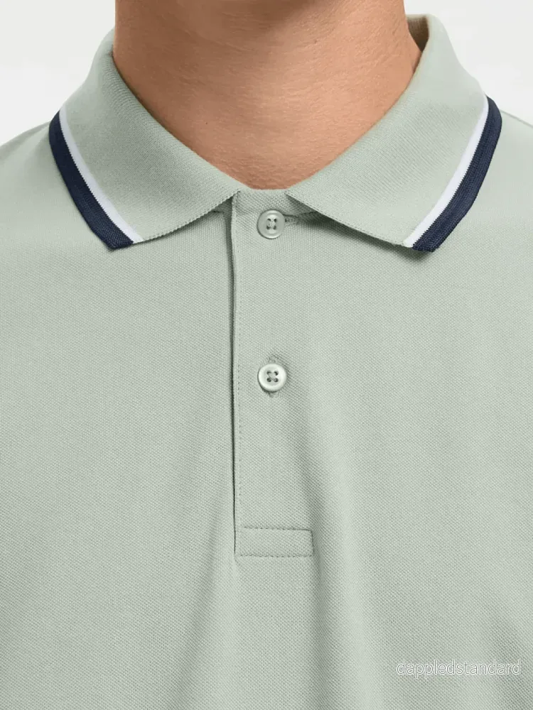 Selected Homme Mintgrøn Atlas Sport Polo - Bild 2