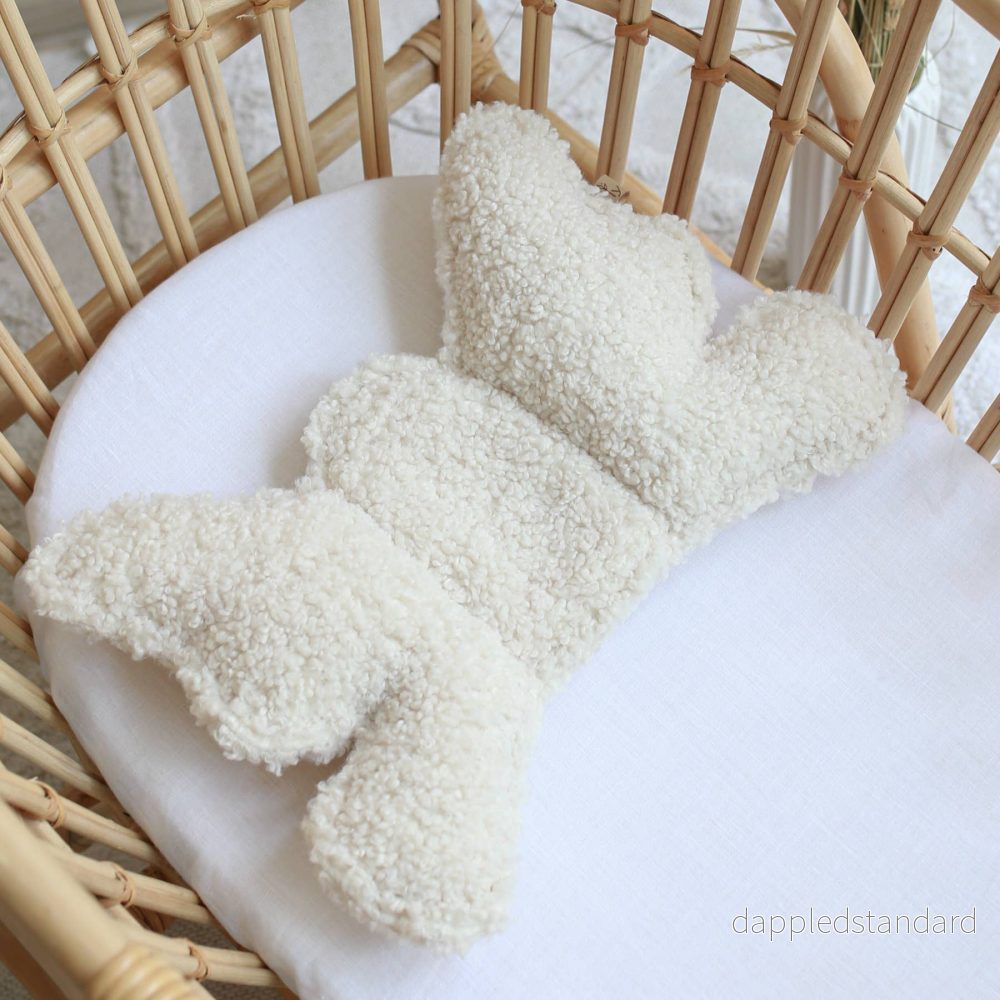 Babyly huvudstöds-kudde för baby – Taupe - Bild 3