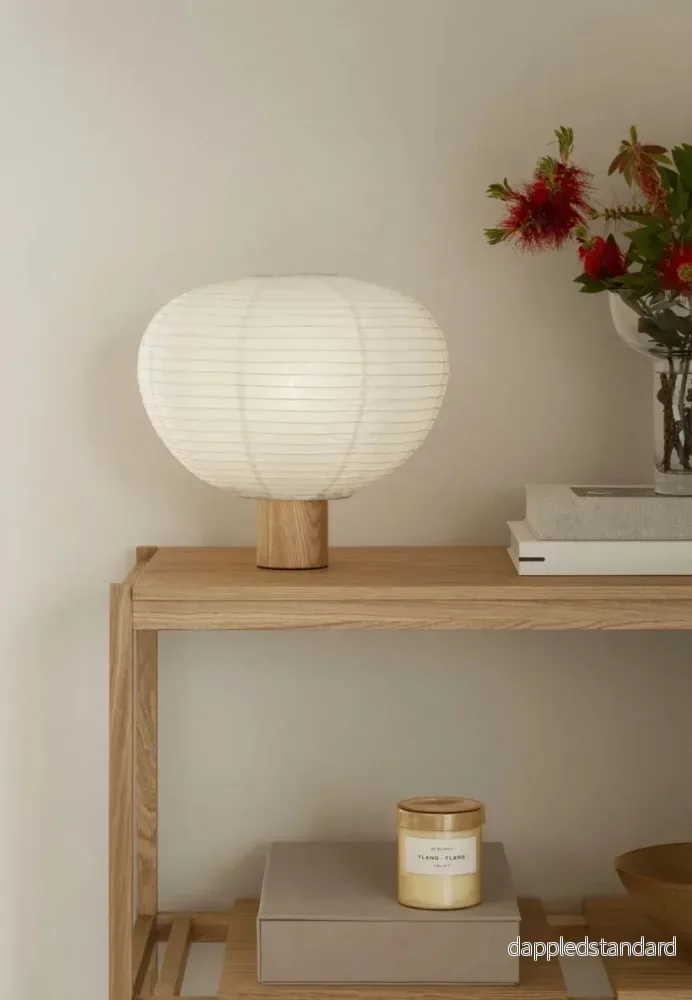 KAMI Table Lamp H 31 cm Ø32 cm Oak - Bild 3
