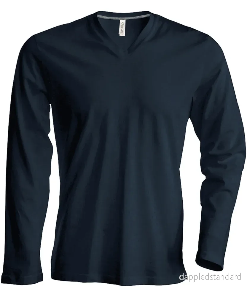 Long Sleeve V-Neck T-shirt - Herr - Bild 2