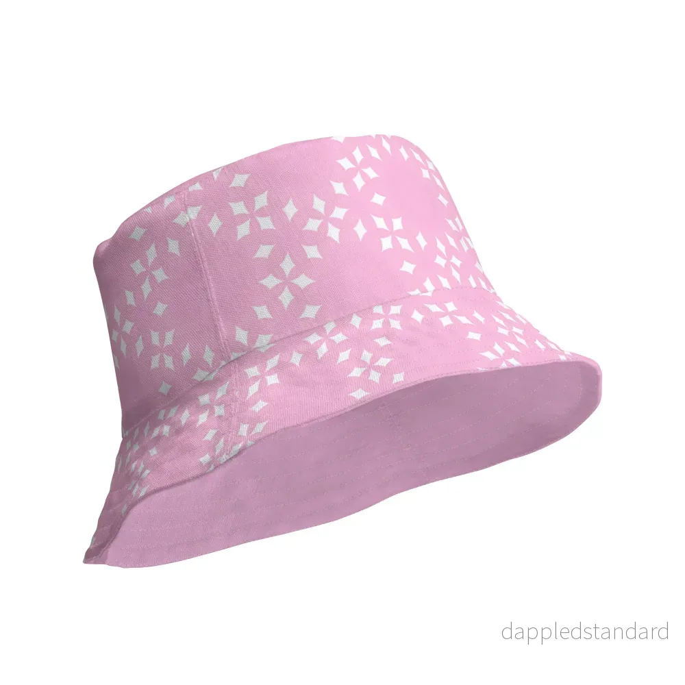 Vändbar hatt Plurr Krans rosa
