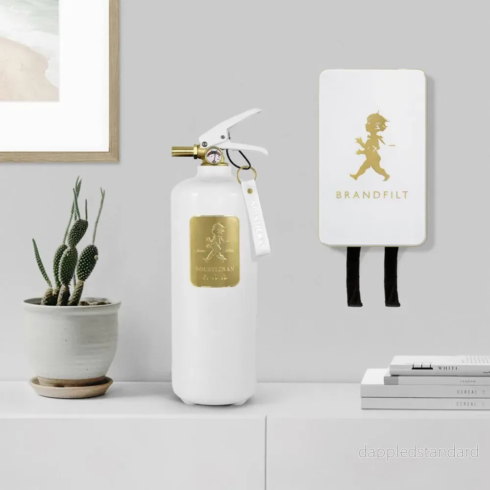 Fire extinguisher 2kg White / Gold - Bild 3