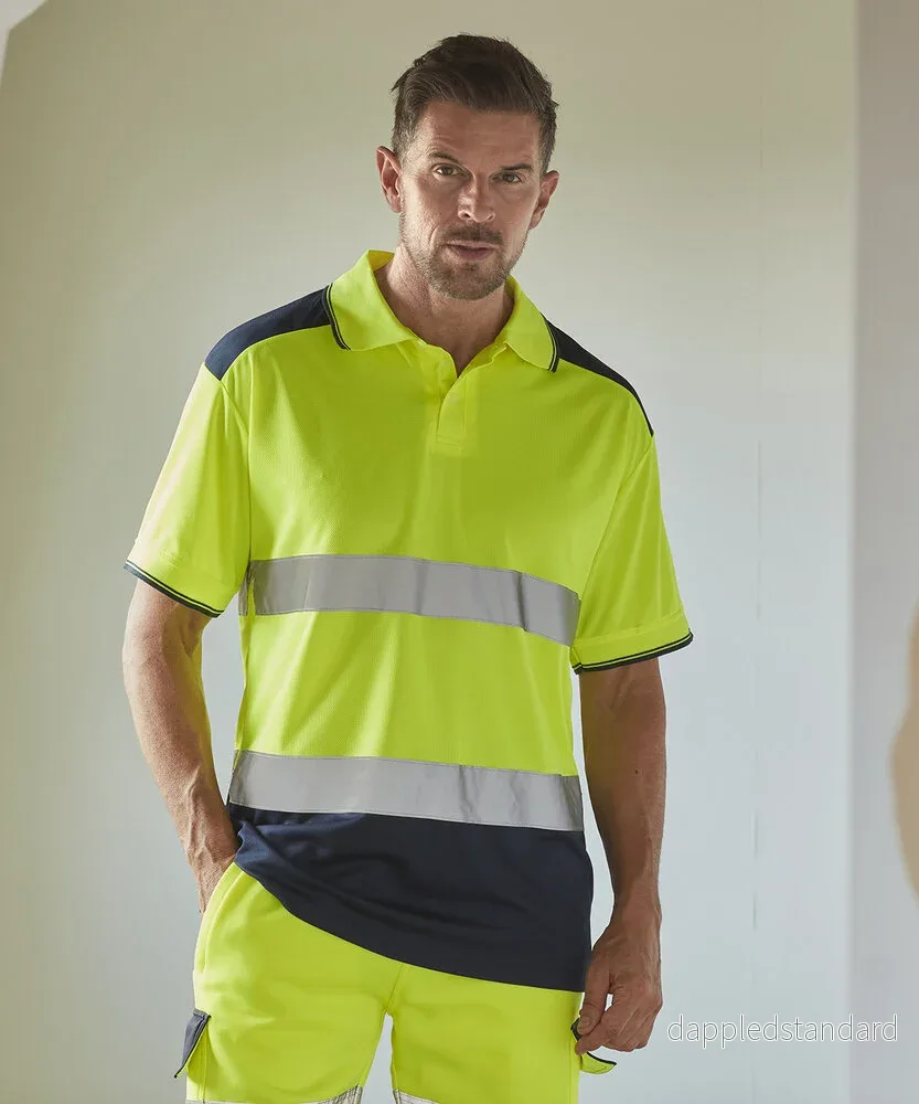 YOKO Hi-vis two-tone polo shirt YK104