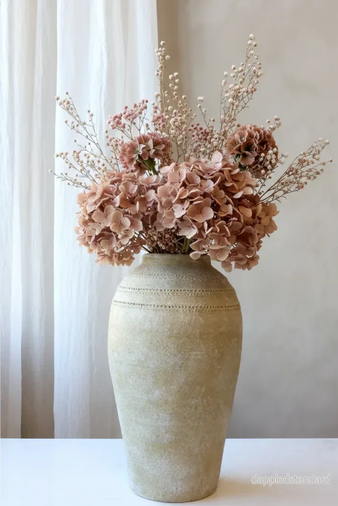 Konstgjord Hortensia, Gammalrosa 65 cm (4-pack) - Bild 2