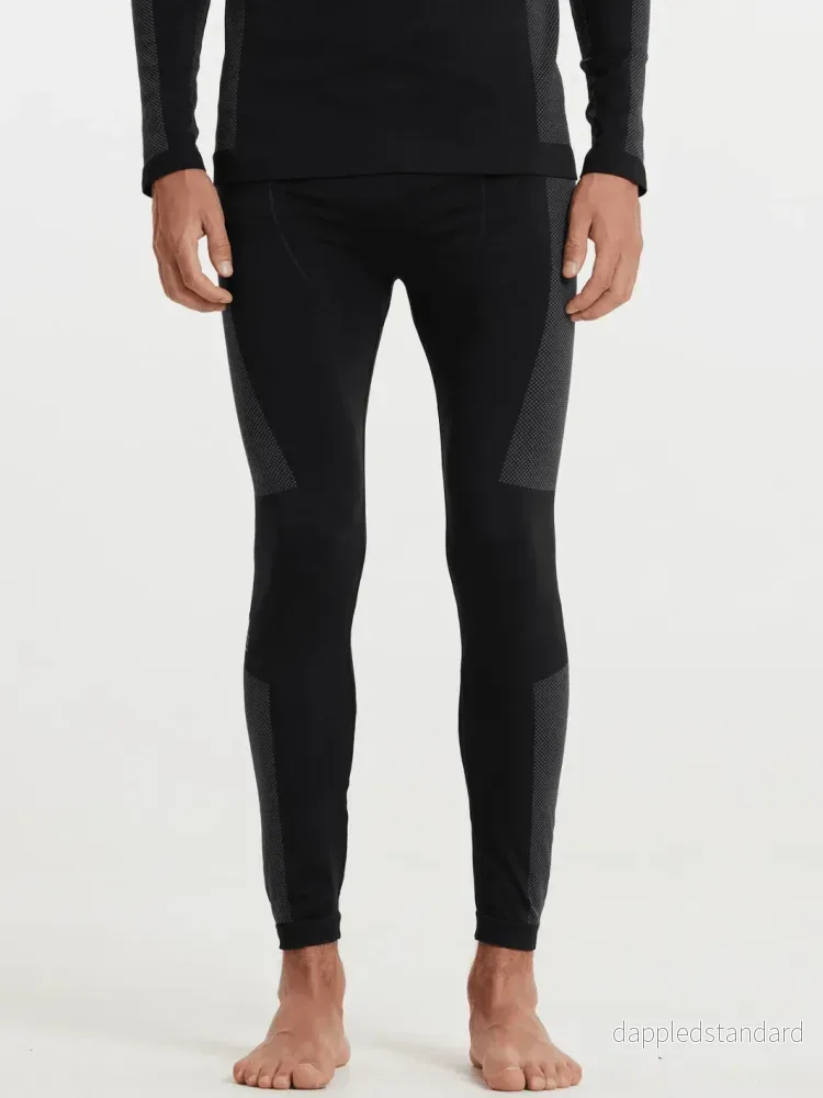 SOS Sort Kalmar Baselayer Lange Herre Underbukser