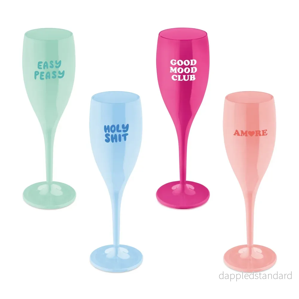 Vinglas Cheers no.1 color up multifärg 4-pack