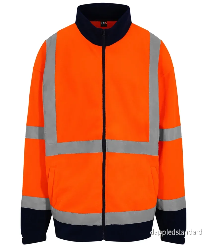Fleece med full dragkedja och hög synlighet - Bild 2