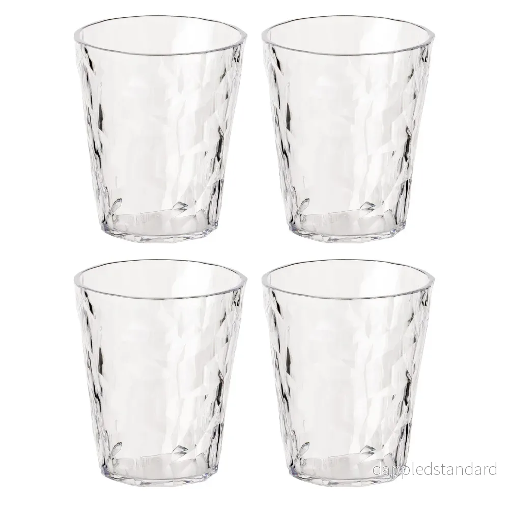 Dricksglas Superglas club no.1 plast 25 cl crystal clear 4-pack