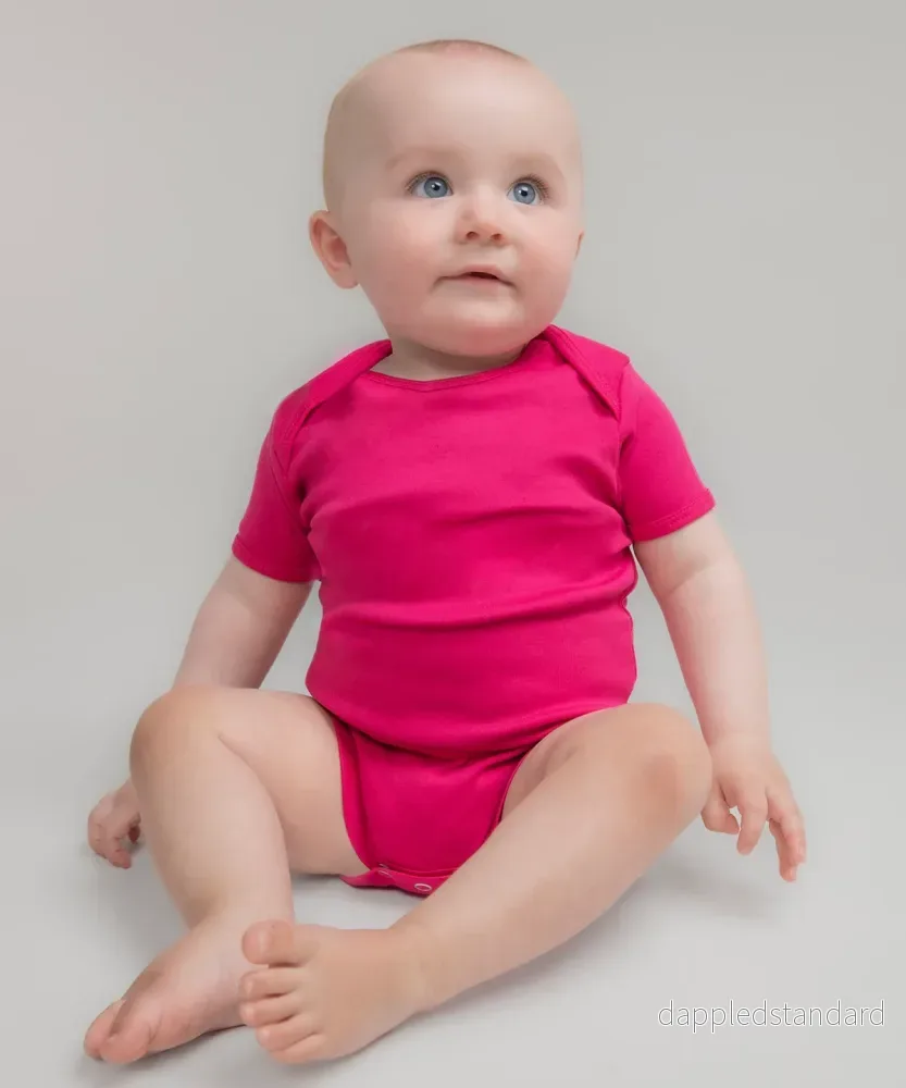 Kortärmad bodysuit med kuvertöppning i halsen Kortärmad bodysuit med kuvertöppning i halsen